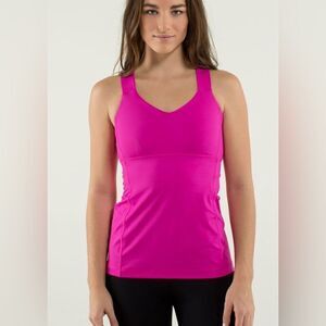 Lululemon Push Ur Limits Tank Bright Pink 8